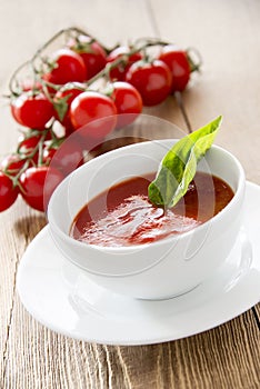 Fresh tomato soup