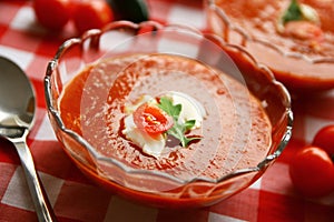 Fresh tomato soup