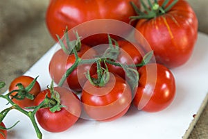 Fresh tomatoes. Cerry