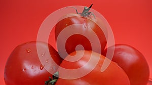 Fresh tomatoes. In Indonesia, this fruit can be consumed as fruit, vegetable and as an ingredient in making tomato sauce.