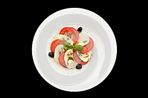 Fresh tomatoes, mozzarella salad