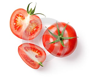 Fresh Tomatoes on White