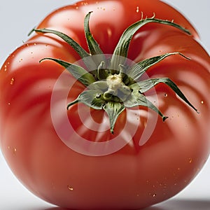 Fresh Tomatoes on White Background red color and natural texture visually appealing ulinary projects, food blogs healthy eating photo