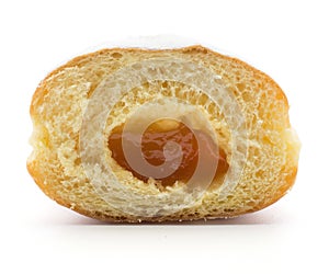 Fresh traditional doughnut isolated