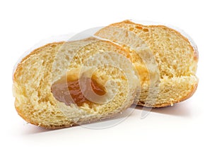 Fresh traditional doughnut isolated