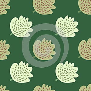 Fresh and trendy seamless design featuring succulents and floral elements