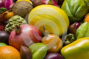 Fresh tropical fruits
