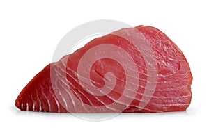 Fresh tuna steak .