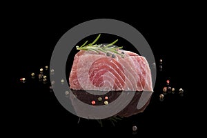 Fresh tuna steak. Sashimi sushi.