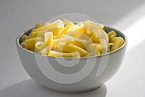 Fresh uncooked raw italian pasta