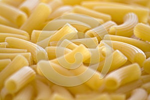 Fresh uncooked raw italian pasta