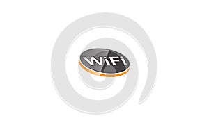 Fresh Vector 3D Wifi Wireless Connection Logo Wifi Icon Wifi Sign