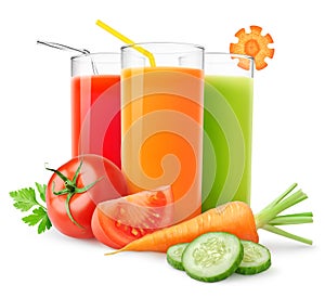 Fresh vegetable juices