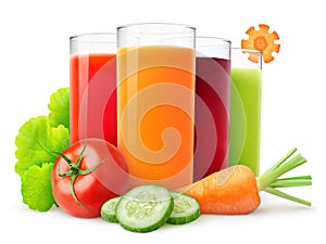 Fresh vegetable juices
