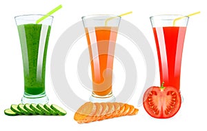 Fresh vegetable juices