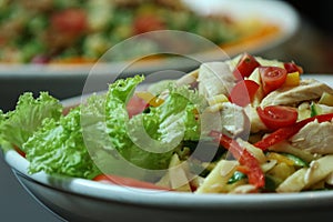 Fresh vegetable salad.
