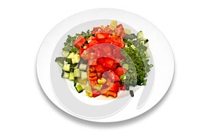 Fresh vegetable salad