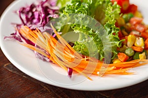 Fresh vegetable salad for diet