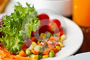 Fresh vegetable salad for diet