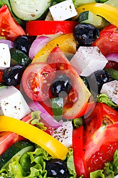 Fresh Vegetable salad (greek salad).