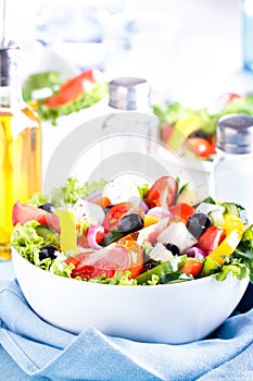 Fresh Vegetable salad (greek salad).