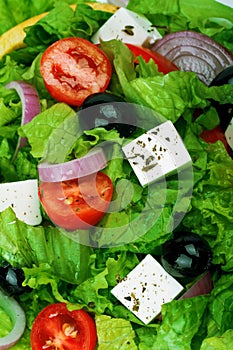 Fresh Vegetable salad (greek salad).