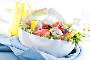 Fresh Vegetable salad (greek salad).