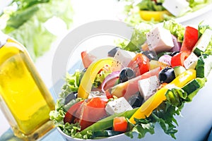 Fresh Vegetable salad (greek salad).