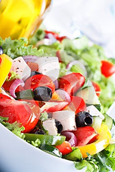 Fresh Vegetable salad (greek salad).