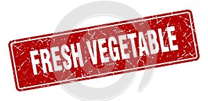 fresh vegetable sign. fresh vegetable grunge stamp.