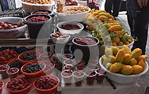 fresh vegetable on slae in Siyob bazaar or so called Siab bazaar is the biggest bazaar