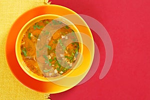 Fresh vegetable soup