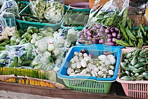 Fresh vegetable on street market