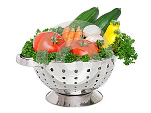 Fresh vegetables basket