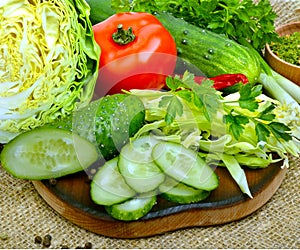 Fresh vegetables close up.