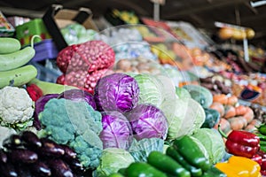 Fresh Vegetables at Dubai Fruit and Veg market.