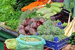 Fresh vegetables farmers market