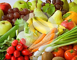 Fresh vegetables and fruit