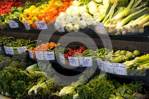 Fresh vegetables grocery store supermarket photo