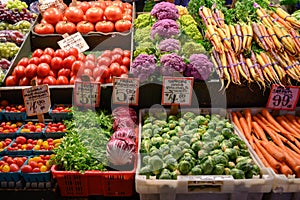 Fresh Vegetables at local farmers market