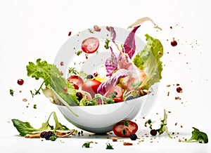 Fresh vegetables and salad bowl