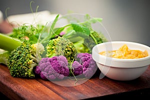 Fresh vegetables selection