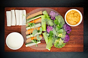 Fresh vegetables selection