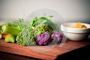 Fresh vegetables selection