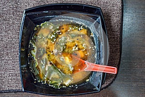 Fresh vegetables soup