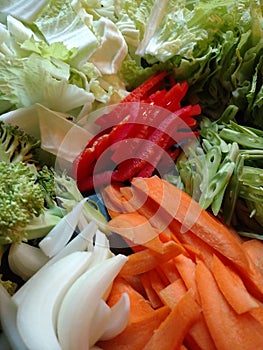 Fresh Vegetables for a Yakisoba