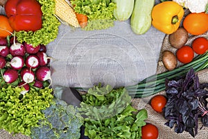 Fresh veggies background