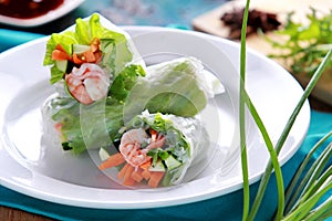 Fresh vietnamese spring roll