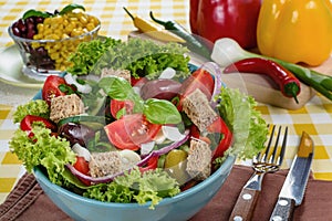 Fresh vitaminic green salad