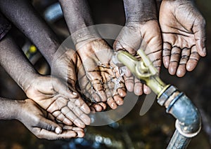 Fresh Water for Africa Symbol by Black Children photo